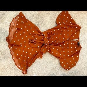 Gibson polka dot romper.